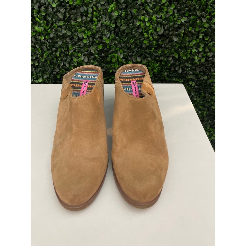 Rock & Candy, Women’s size 10 Zigi Francie Mules Faux Suede Slip on